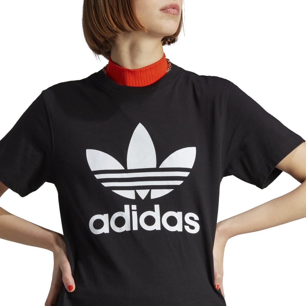 ADIDAS T-SHIRT ADICOLOR OVERSIZE Donna Nero